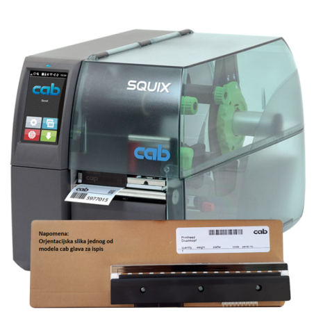 Glava 4.3/200 za Squix printere