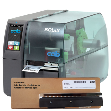 Glava 4.3/300 za Squix printere